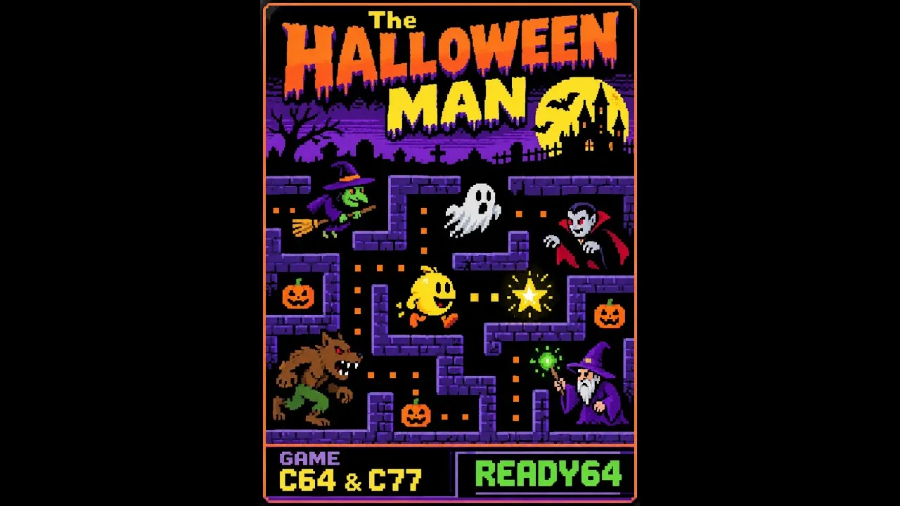 Poster frame for the official Ready64 trailer of THE HALLOWEEN MAN